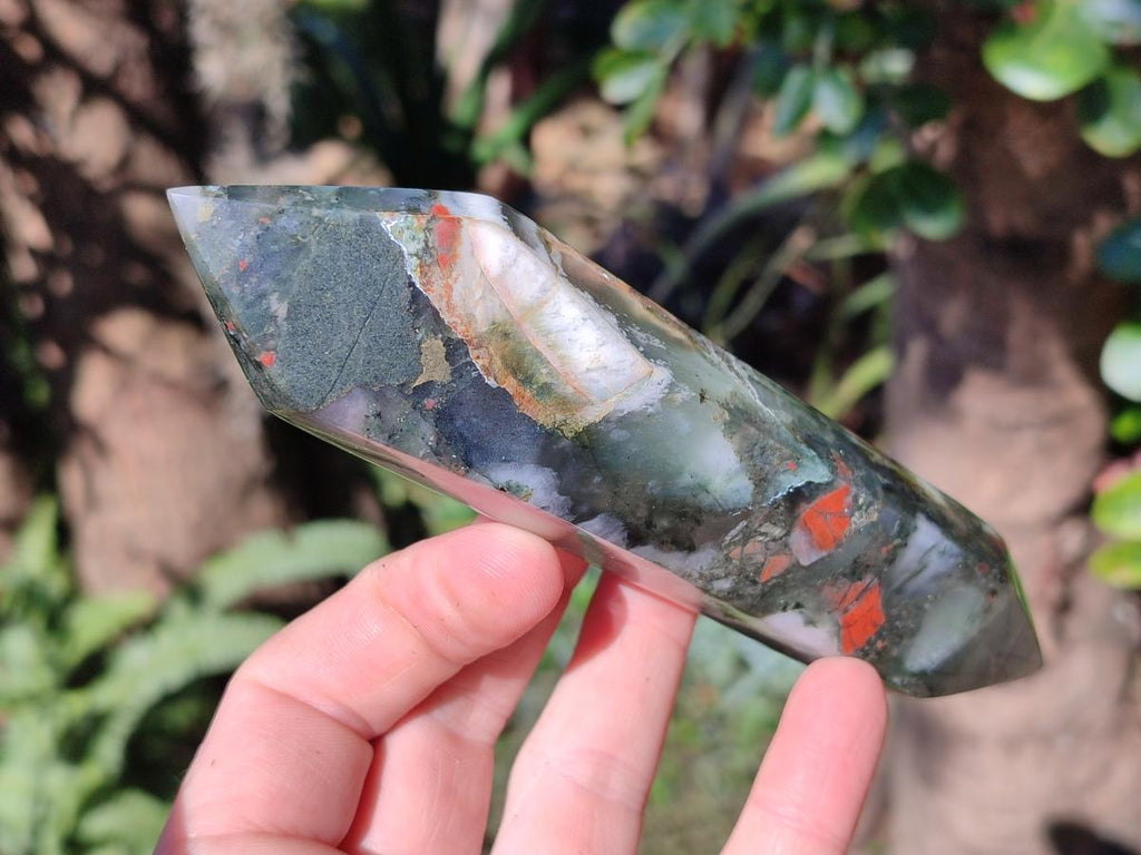 Polished Bloodstone Double Terminated Crystals x 5 From Swaziland - Toprock Gemstones and Minerals 