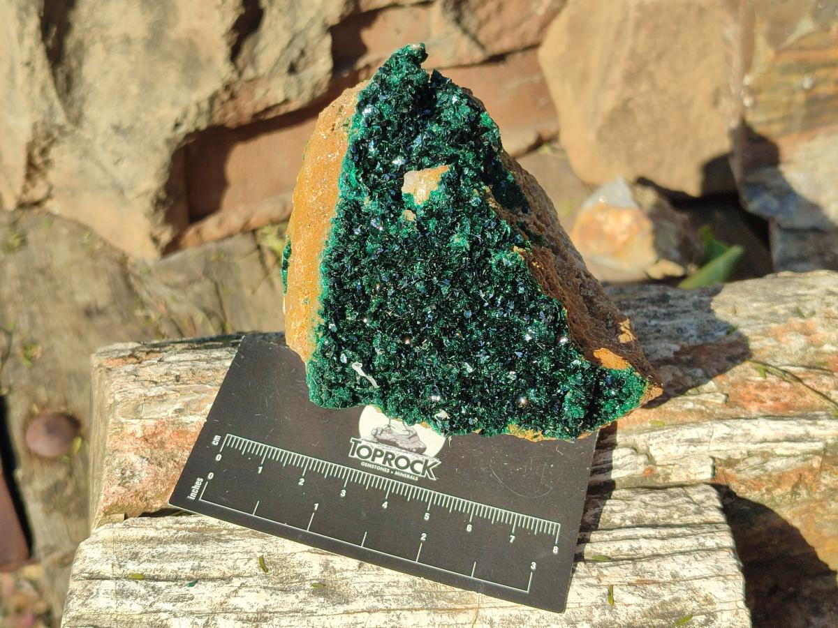 Natural  Cabinet Sized Crystalline Malachite Specimens x 4 From Tenke Fungurume, Congo - Toprock Gemstones and Minerals 