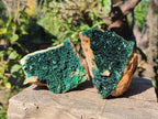 Natural  Cabinet Sized Crystalline Malachite Specimens x 4 From Tenke Fungurume, Congo - Toprock Gemstones and Minerals 