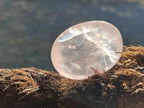 Polished Rose Quartz Worry Stones x 12 From Madagascar - Toprock Gemstones and Minerals 