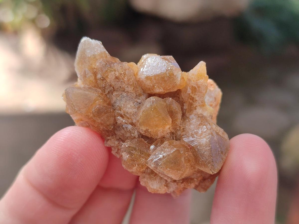 Natural Golden Limonite Quartz Crystal Clusters x 70 From Solwezi, Zambia - Toprock Gemstones and Minerals 