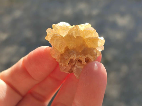 Natural Golden Limonite Quartz Crystal Clusters x 70 From Solwezi, Zambia - Toprock Gemstones and Minerals 