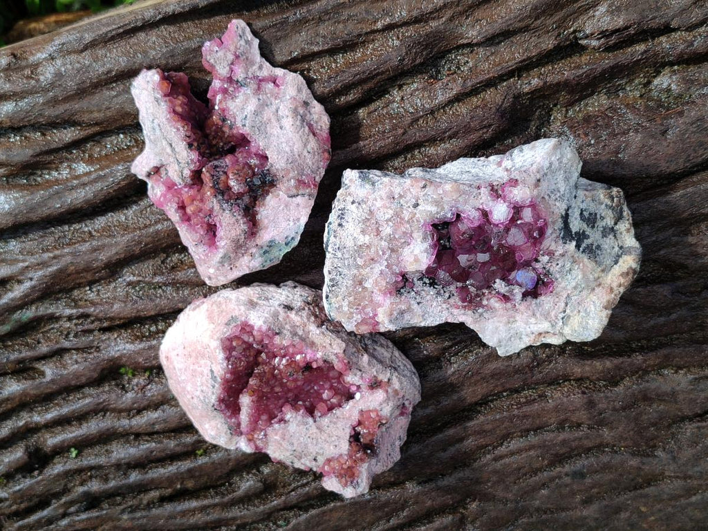 Natural Spherocobaltite Cabinet Size Specimens x 3 From Musonoi Mine, Congo - Toprock Gemstones and Minerals 