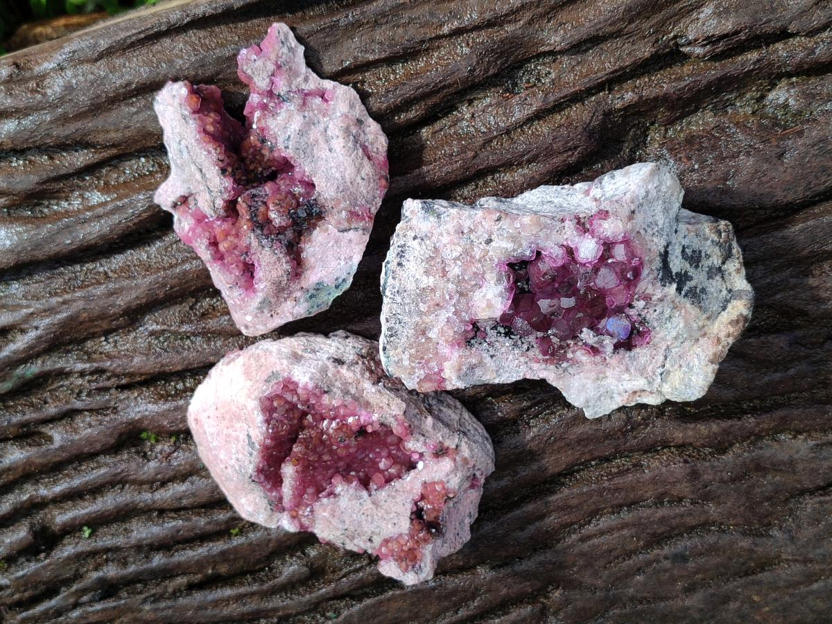 Natural Spherocobaltite Cabinet Size Specimens x 3 From Musonoi Mine, Congo - Toprock Gemstones and Minerals 