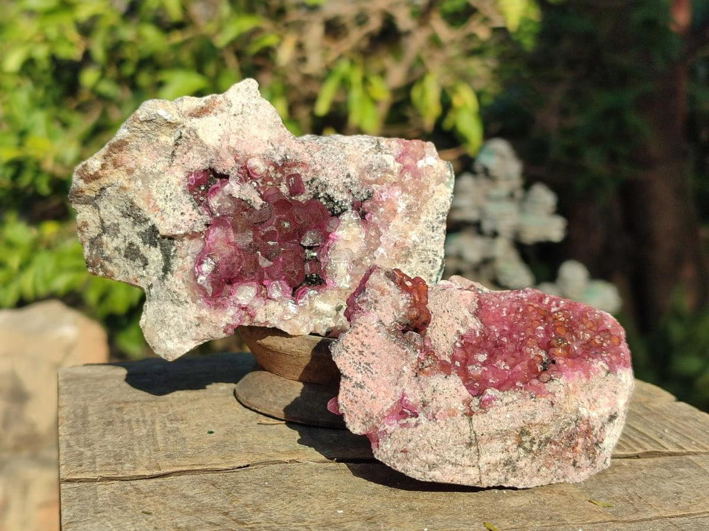Natural Spherocobaltite Cabinet Size Specimens x 3 From Musonoi Mine, Congo - Toprock Gemstones and Minerals 