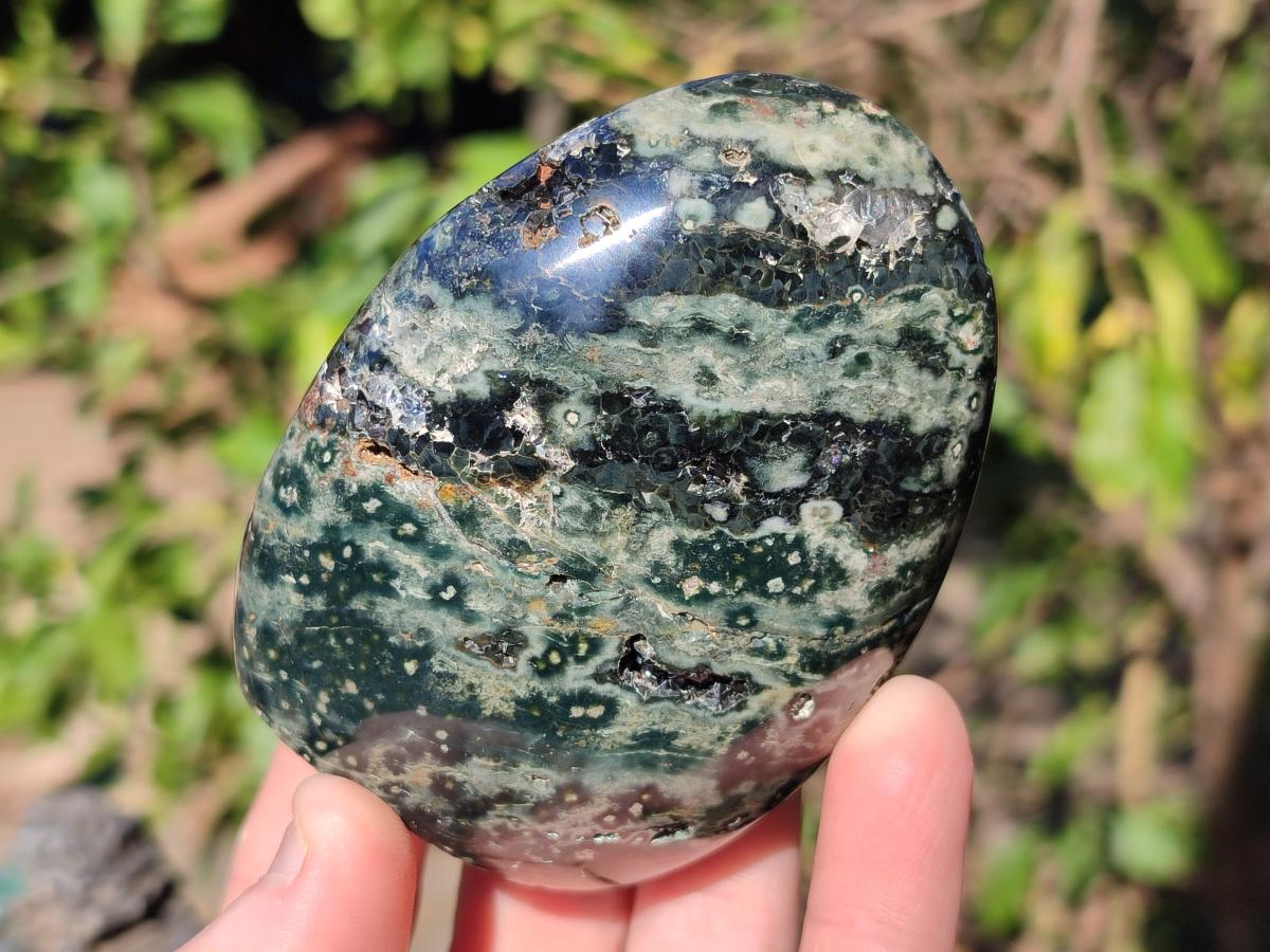Polished Ocean Jasper Display Pieces x 5 From Northwest Coast, Madagascar - Toprock Gemstones and Minerals 