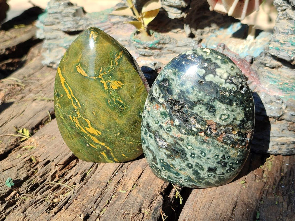 Polished Ocean Jasper Display Pieces x 5 From Northwest Coast, Madagascar - Toprock Gemstones and Minerals 