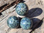 Polished Small Stromatolite "Kambaba Jasper" Spheres x 12 From Katsepy, Madagascar - Toprock Gemstones and Minerals 