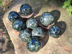 Polished Small Stromatolite "Kambaba Jasper" Spheres x 12 From Katsepy, Madagascar - Toprock Gemstones and Minerals 