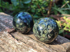 Polished Small Stromatolite "Kambaba Jasper" Spheres x 12 From Katsepy, Madagascar - Toprock Gemstones and Minerals 