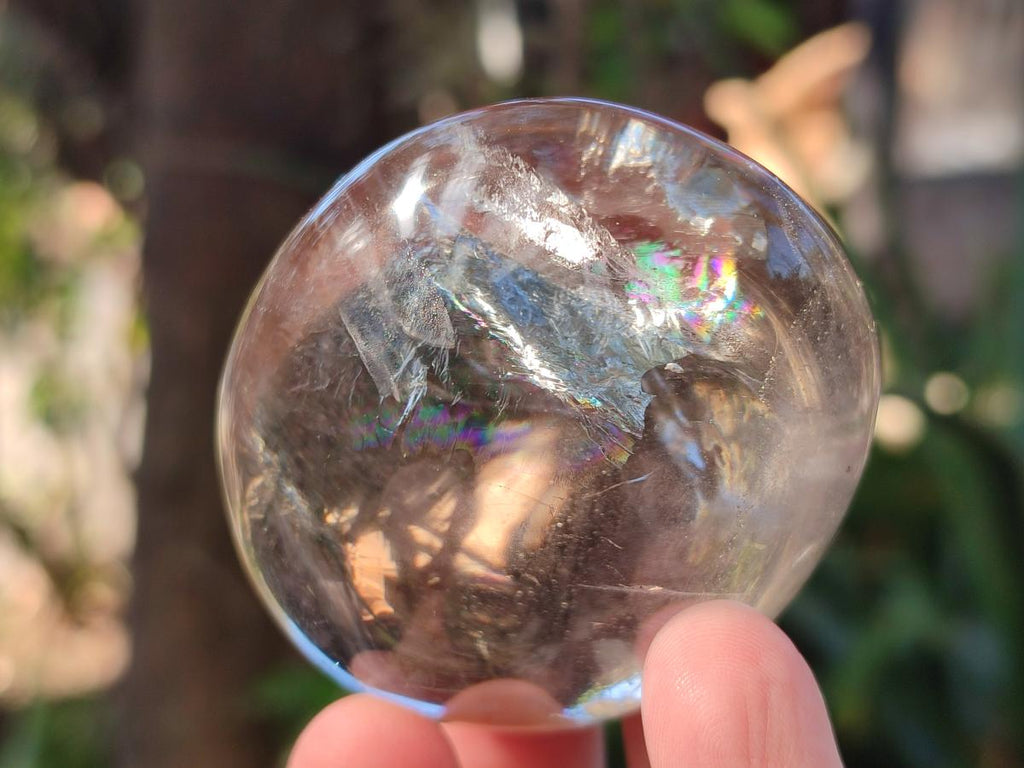 Polished Large Smokey Window Quartz Galets x 12 From Madagascar - Toprock Gemstones and Minerals 
