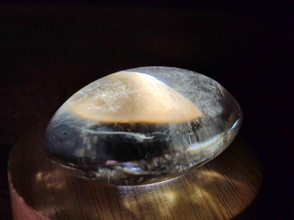 Polished Large Smokey Window Quartz Galets x 12 From Madagascar - Toprock Gemstones and Minerals 