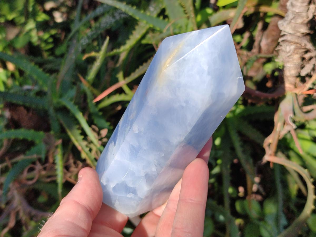 Polished Blue Calcite Display Crystals x 6 From Madagascar - Toprock Gemstones and Minerals 