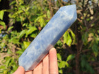 Polished Blue Calcite Display Crystals x 6 From Madagascar - Toprock Gemstones and Minerals 
