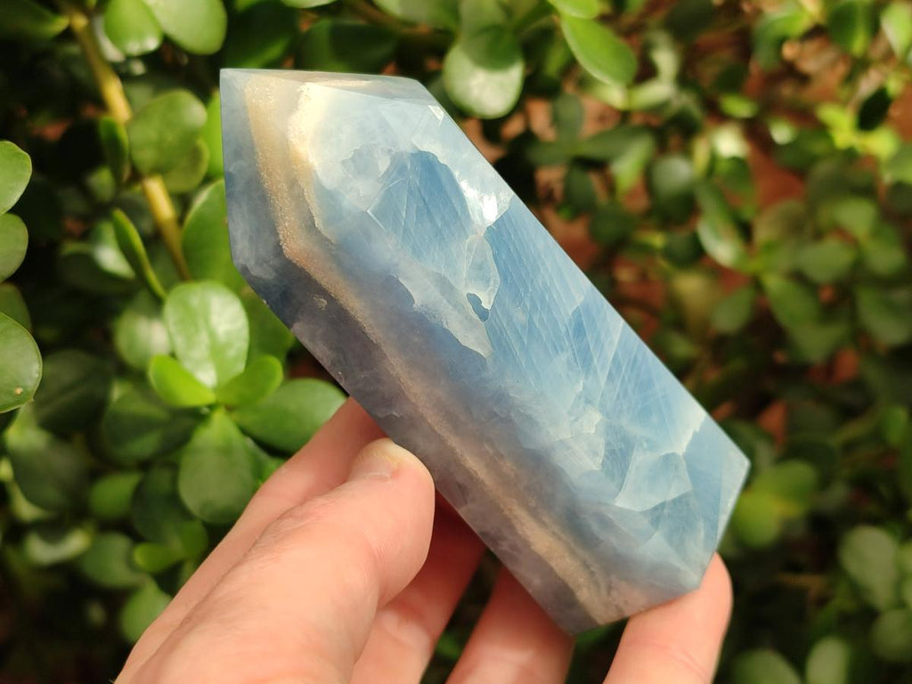 Polished Blue Calcite Display Crystals x 6 From Madagascar - Toprock Gemstones and Minerals 
