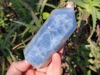 Polished Blue Calcite Display Crystals x 6 From Madagascar - Toprock Gemstones and Minerals 