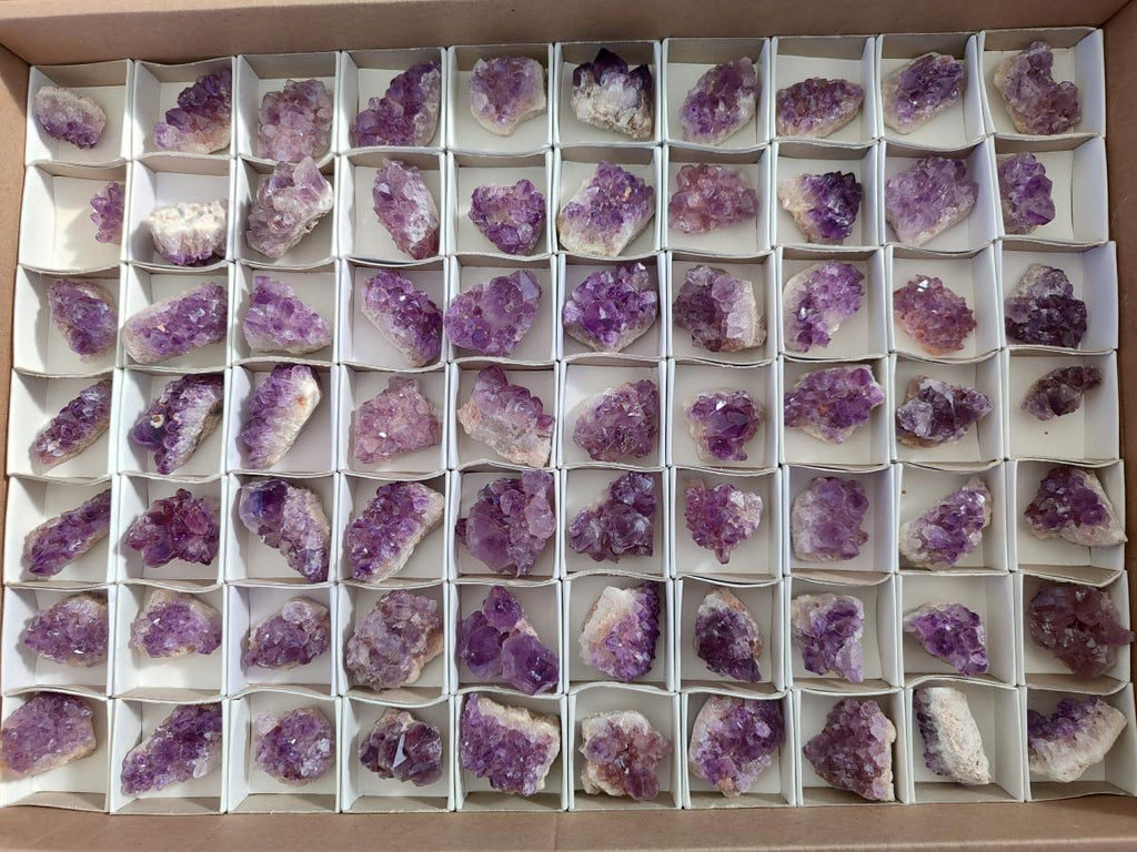 Natural Mini Amethyst Clusters x 70 From Ambatondrazaka, Madagascar - Toprock Gemstones and Minerals 