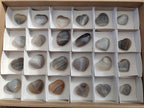 Polished Banded Agate Hearts x 24 From Madagascar - Toprock Gemstones and Minerals 