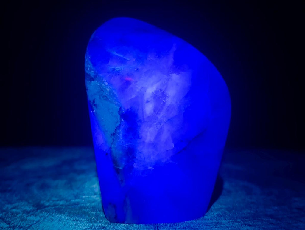 Polished Watermelon Fluorite Standing Display Pieces x 3 From Uis, Namibia - Toprock Gemstones and Minerals 