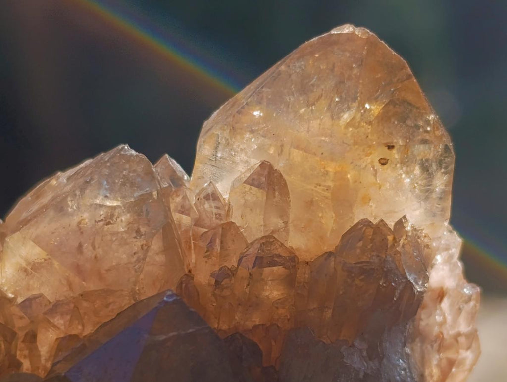 Natural Cascading Smokey Citrine Quartz Clusters x 12 From Luena, Congo - Toprock Gemstones and Minerals 