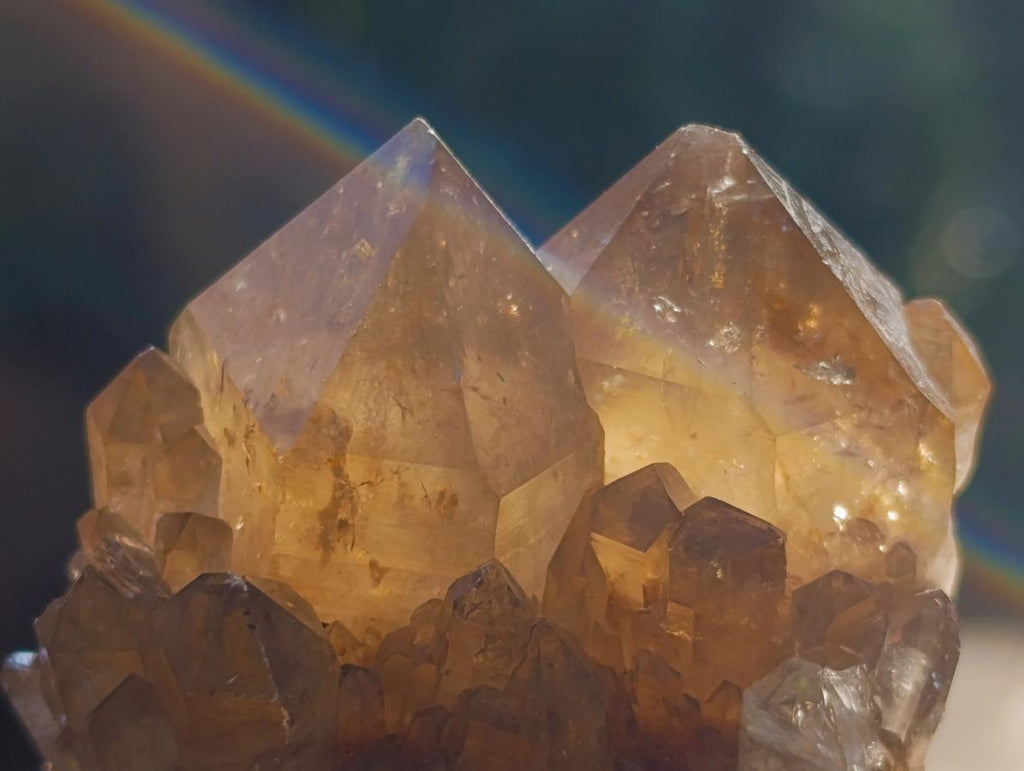 Natural Cascading Smokey Citrine Quartz Clusters x 12 From Luena, Congo - Toprock Gemstones and Minerals 