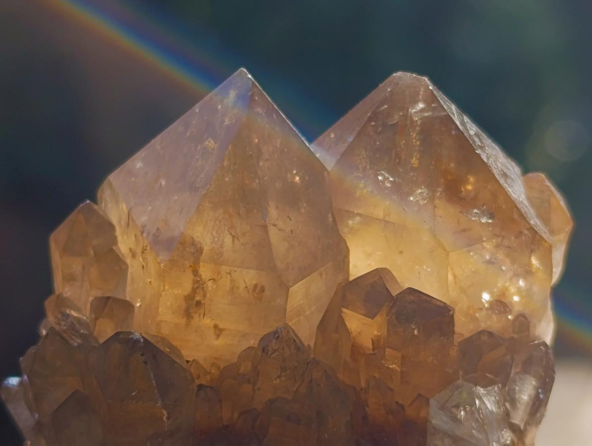 Natural Cascading Smokey Citrine Quartz Clusters x 12 From Luena, Congo - Toprock Gemstones and Minerals 