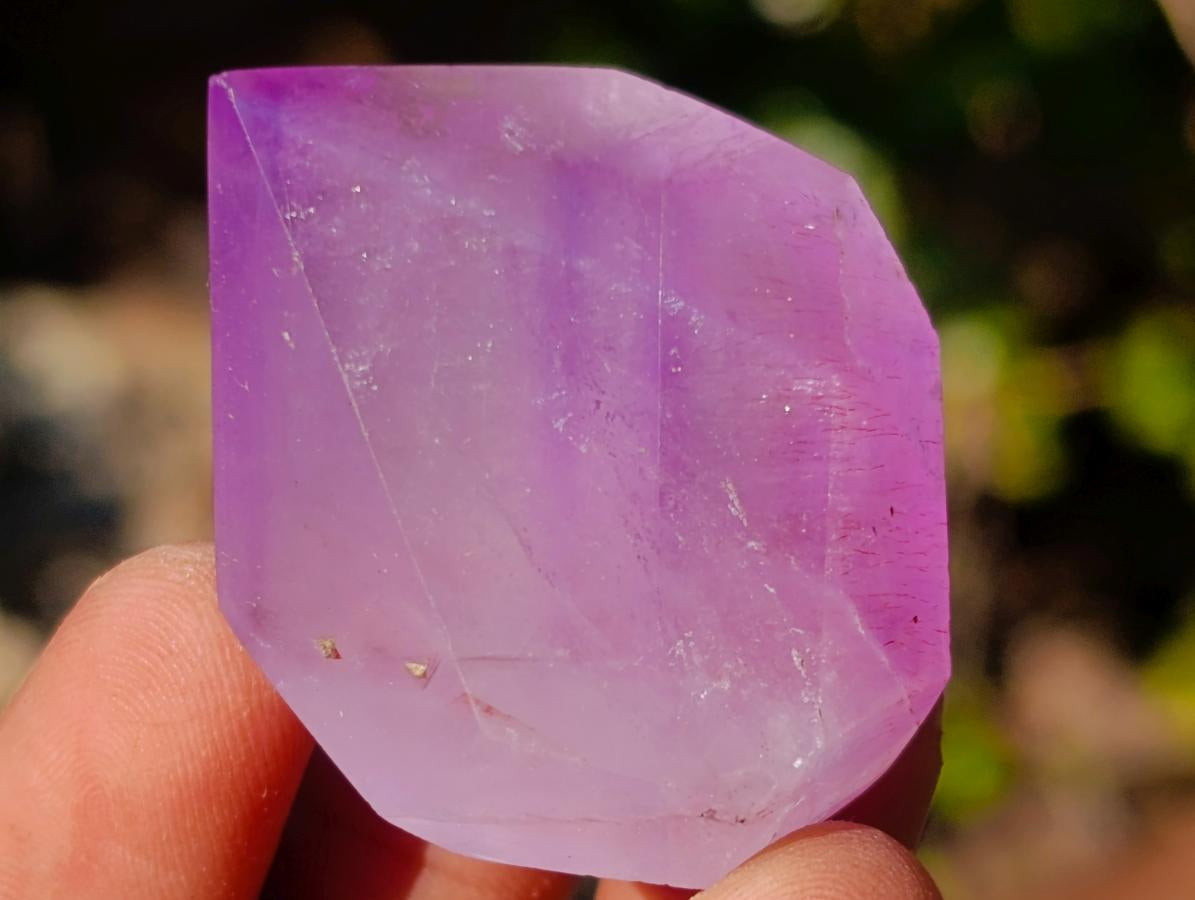 Polished Window Amethyst Crystals x 20 From Akansobe, Madagascar - Toprock Gemstones and Minerals 