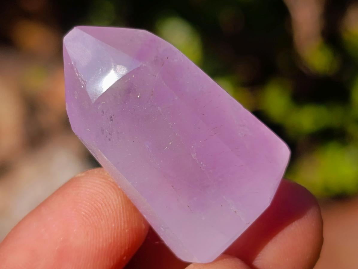 Polished Window Amethyst Crystals x 20 From Akansobe, Madagascar - Toprock Gemstones and Minerals 