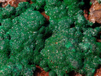 Natural Large Ball Malachite Specimen with Drusy Copper Quartz on Dolomite x 1 From Mindingi Mine, Kambove, Congo - Toprock Gemstones and Minerals 