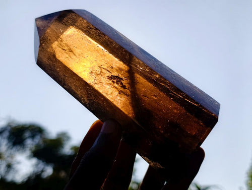 Polished Smokey Quartz Crystals x 2 From Madagascar - Toprock Gemstones and Minerals 