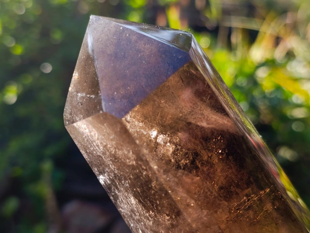 Polished Smokey Quartz Crystals x 2 From Madagascar - Toprock Gemstones and Minerals 