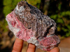 Natural Rhodonite Cobbed Specimens x 6 From Rhusinga, Zimbabwe - Toprock Gemstones and Minerals 