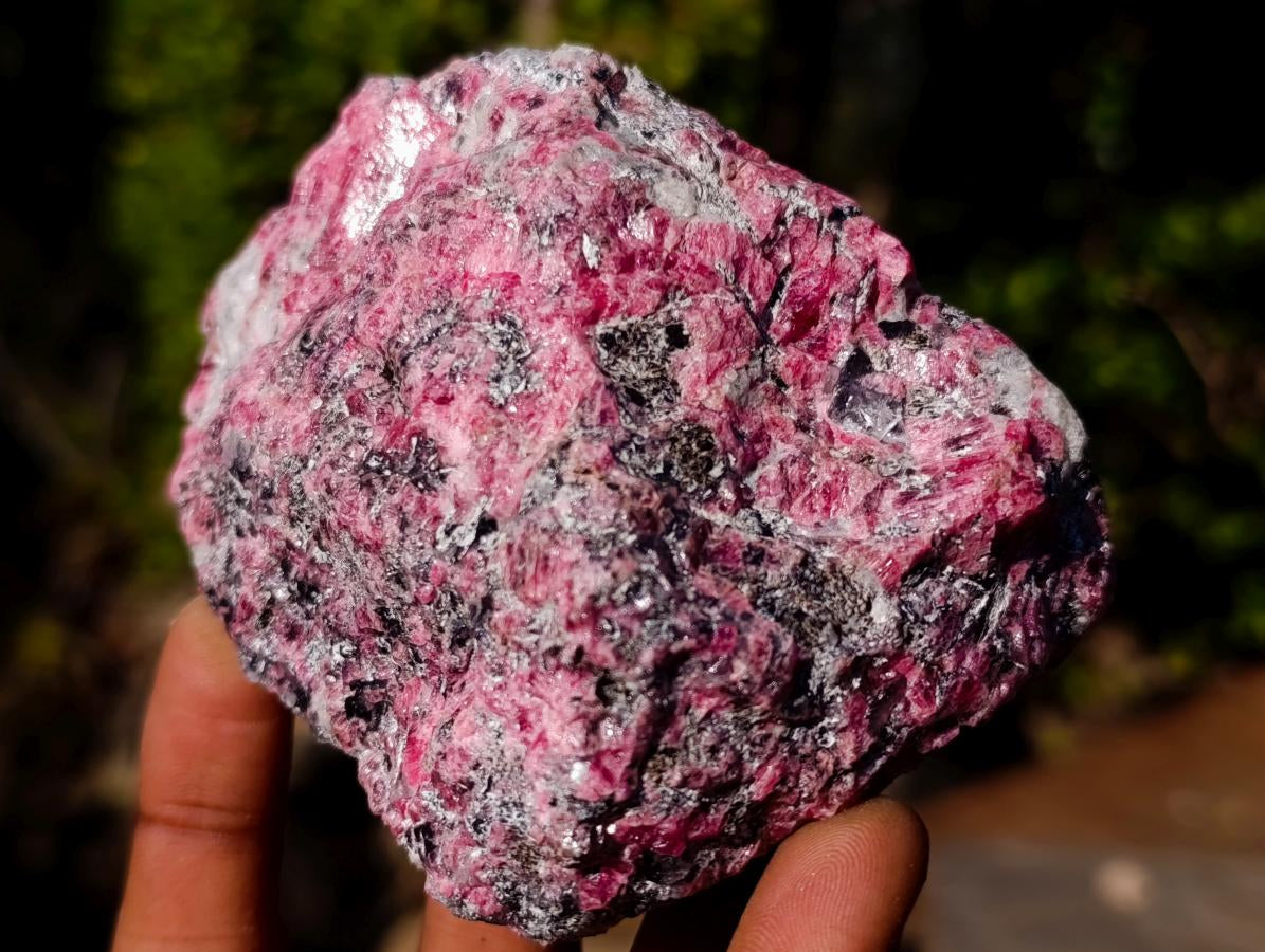 Natural Rhodonite Cobbed Specimens x 6 From Rhusinga, Zimbabwe - Toprock Gemstones and Minerals 