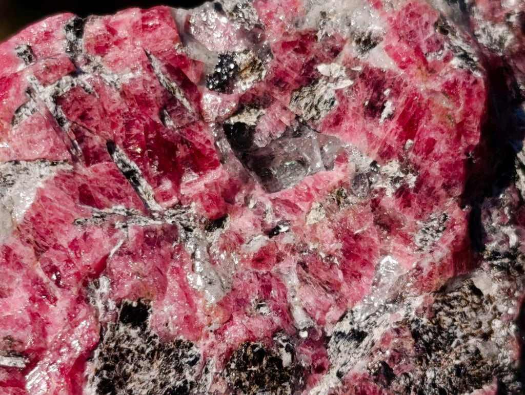 Natural Rhodonite Cobbed Specimens x 6 From Rhusinga, Zimbabwe - Toprock Gemstones and Minerals 