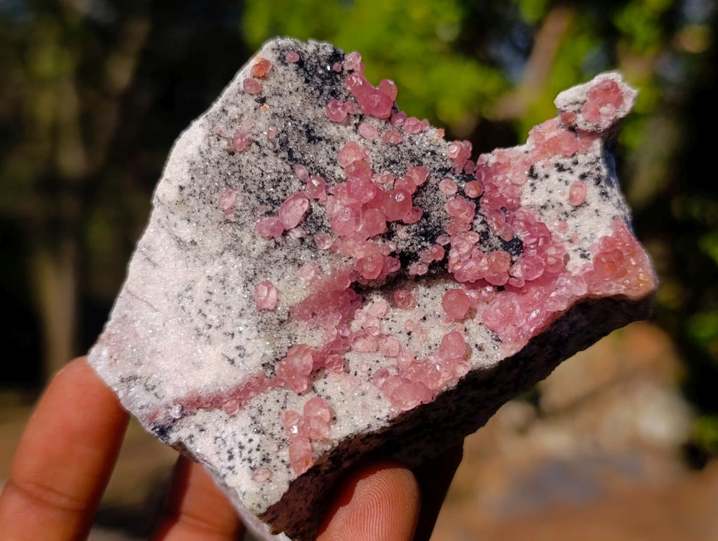 Natural Spherocobaltite Specimens x 3 From Musonoi Mine, Congo - Toprock Gemstones and Minerals 