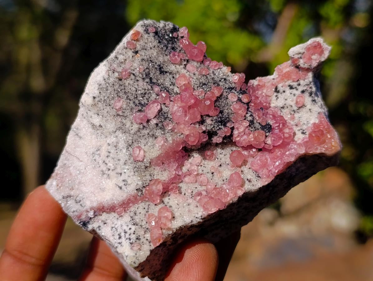 Natural Spherocobaltite Specimens x 3 From Musonoi Mine, Congo - Toprock Gemstones and Minerals 