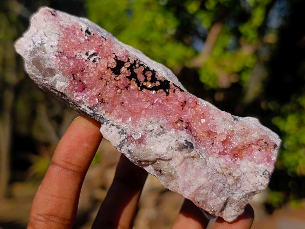 Natural Spherocobaltite Specimens x 3 From Musonoi Mine, Congo - Toprock Gemstones and Minerals 