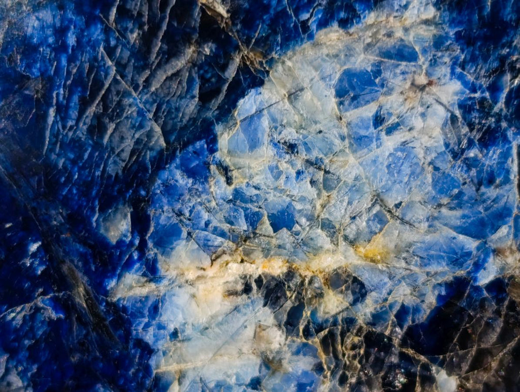 Polished Dumortierite Standing Display Pieces x 6 From Madagascar - Toprock Gemstones and Minerals 