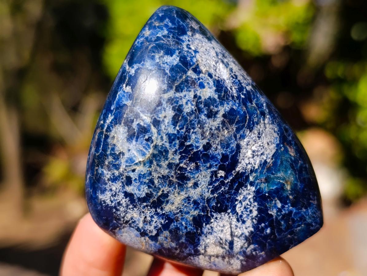 Polished Dumortierite Standing Display Pieces x 6 From Madagascar - Toprock Gemstones and Minerals 