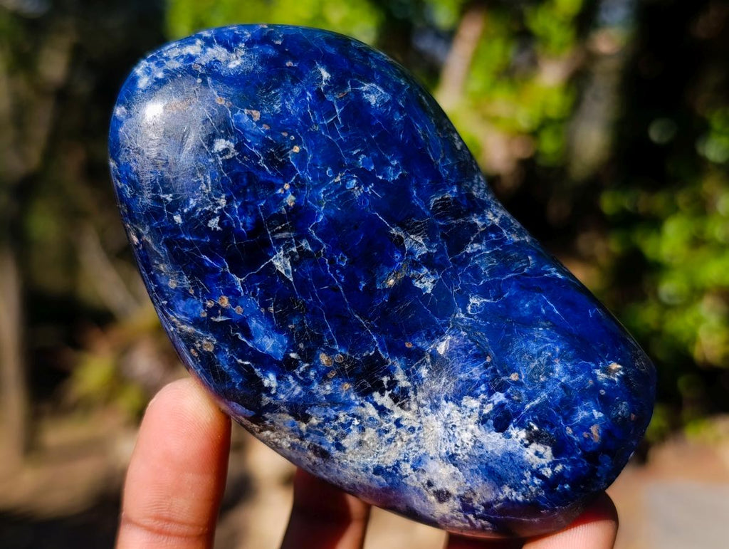 Polished Dumortierite Standing Display Pieces x 6 From Madagascar - Toprock Gemstones and Minerals 