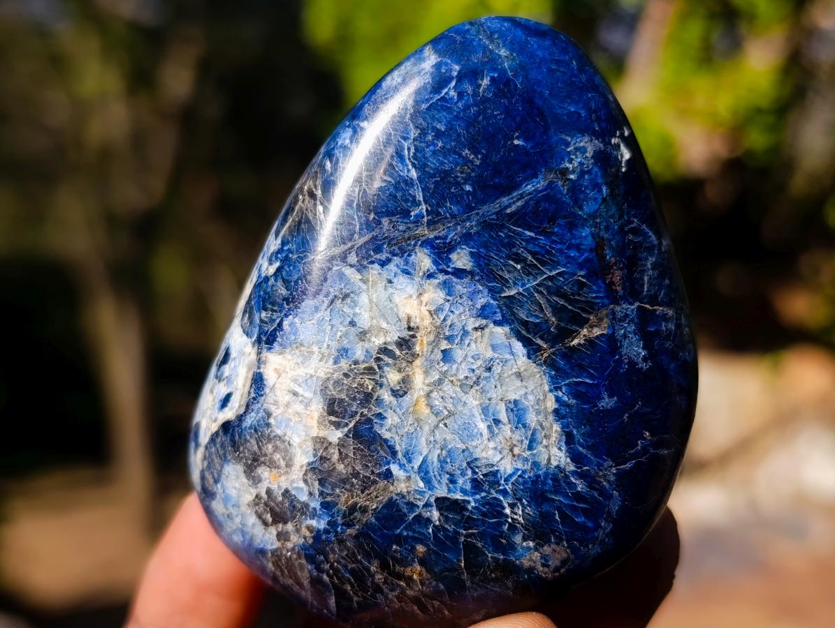 Polished Dumortierite Standing Display Pieces x 6 From Madagascar - Toprock Gemstones and Minerals 
