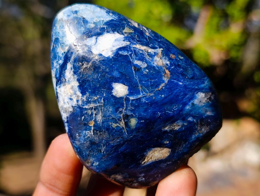 Polished Dumortierite Standing Display Pieces x 6 From Madagascar - Toprock Gemstones and Minerals 