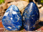 Polished Dumortierite Standing Display Pieces x 6 From Madagascar - Toprock Gemstones and Minerals 