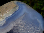 Polished Large Blue Lace Agate Standing Display Piece x 1 From Nsanje, Malawi - Toprock Gemstones and Minerals 