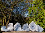 Natural Blue Celestite Geode Specimens x 6 From Sakoany, Madagascar - Toprock Gemstones and Minerals 