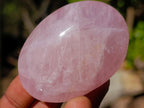 Polished Gemmy Rose Quartz Palm Stones x 20 From Madagascar - Toprock Gemstones and Minerals 