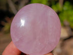 Polished Gemmy Rose Quartz Palm Stones x 20 From Madagascar - Toprock Gemstones and Minerals 