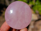 Polished Gemmy Rose Quartz Palm Stones x 20 From Madagascar - Toprock Gemstones and Minerals 