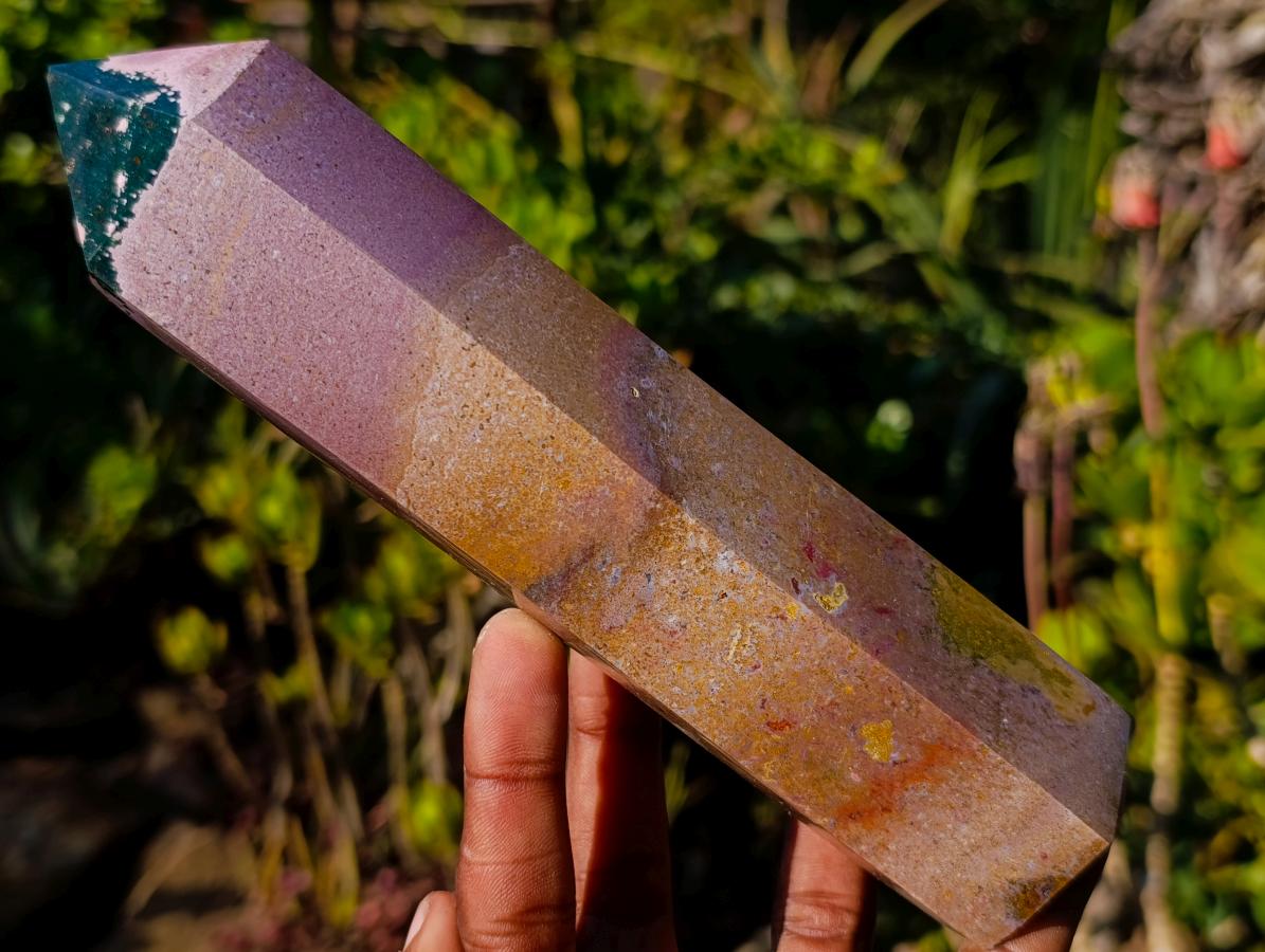 Polished Ocean Jasper Display Crystals x 2 From Northwest Coast, Madagascar - Toprock Gemstones and Minerals 