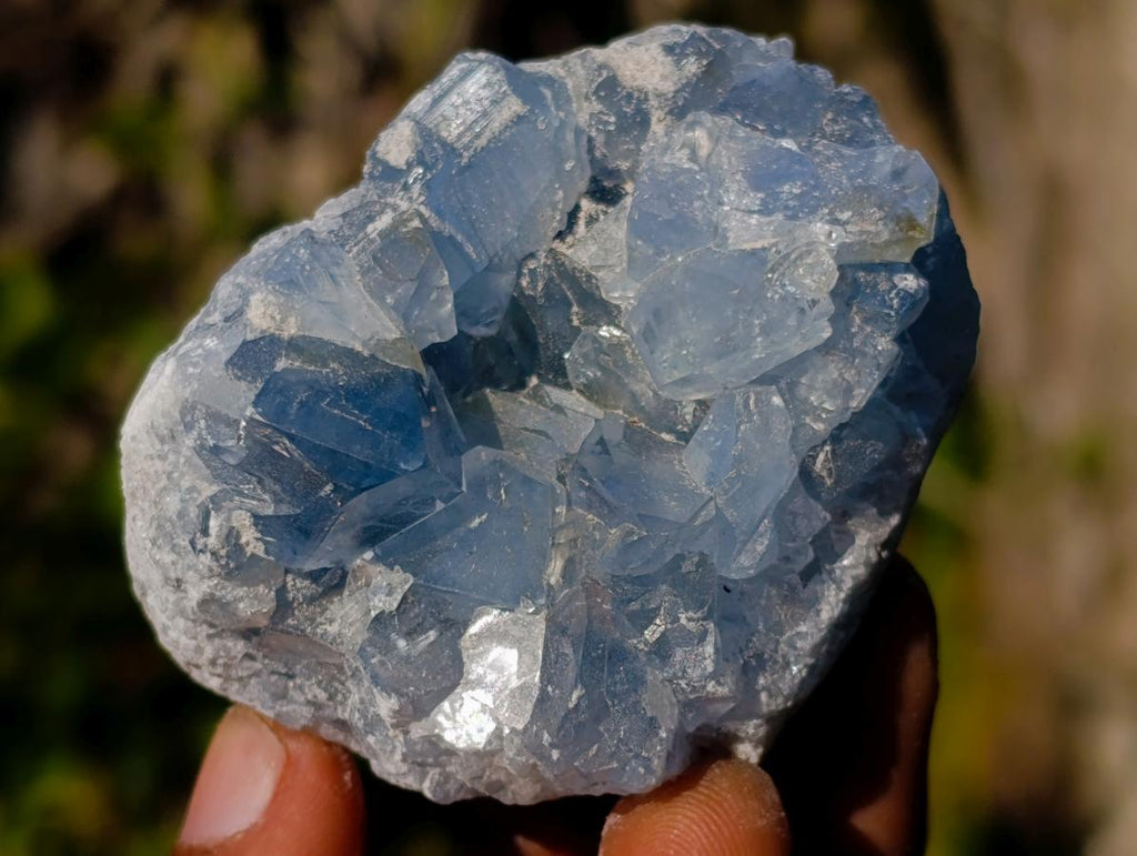 Natural Blue Celestite Specimens x 12 From Sakoany, Madagascar - Toprock Gemstones and Minerals 